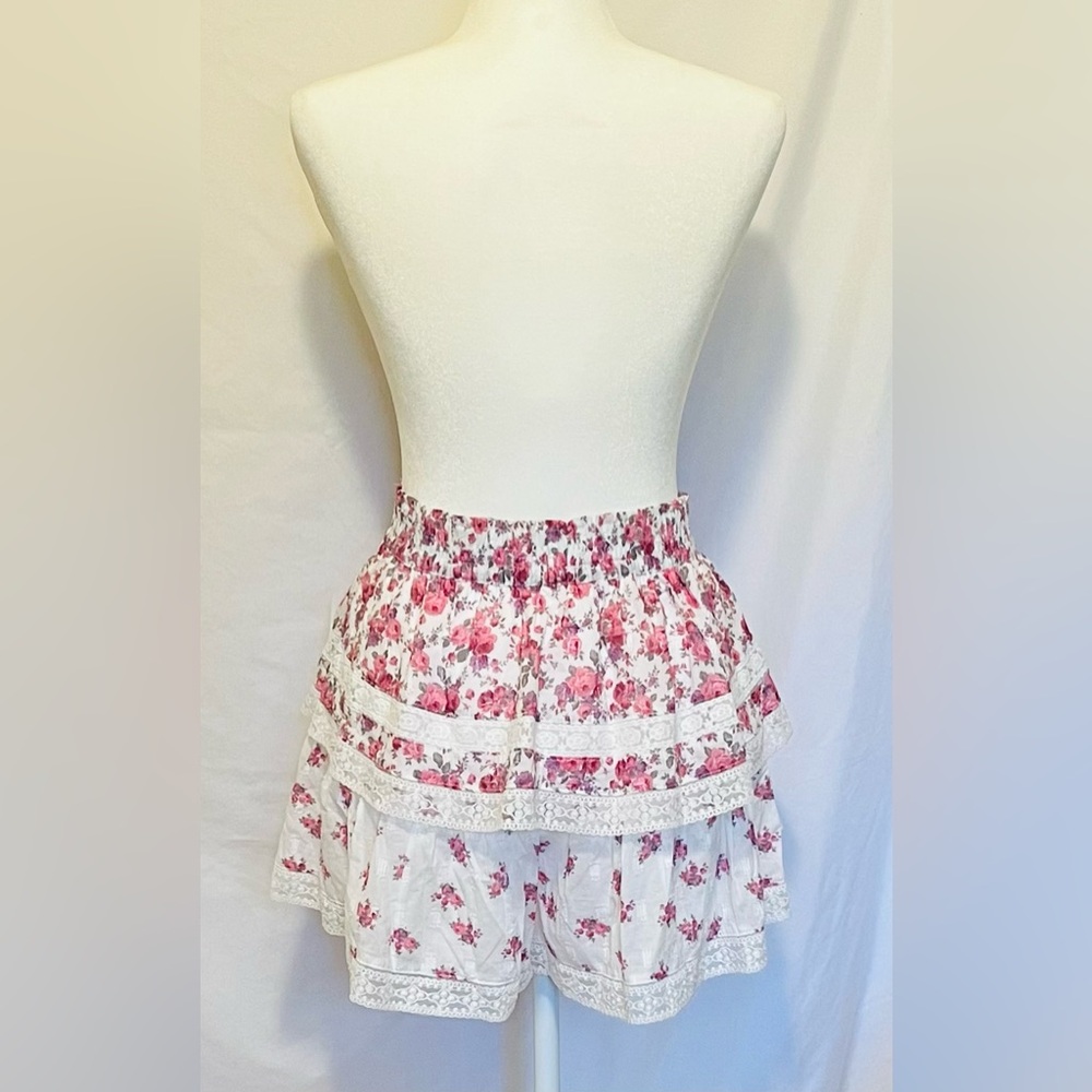 Altar'd State NWT Ruffled Lace Floral Skort Size Large - Picture 7 of 12
